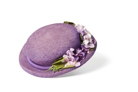Flower-adorned hats