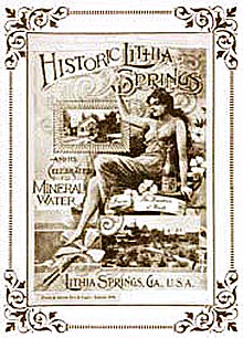 Vintage Lithia Spring Water poster, 1888