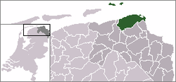 Localização de Eemsmond nos Países Baixos.