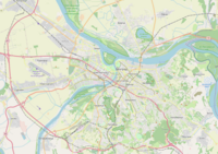 Ušće na karti Grada Beograda