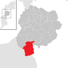 Poloha obce Lockenhaus v okrese Oberpullendorf (klikacia mapa)