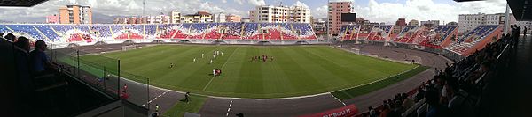 Loro Boriçi Stadium after reconstruction