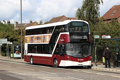 Lothian Buses double-decker bus in Edinburgh