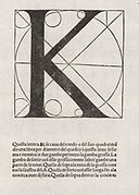 Luca Pacioli, De divina proportionione, Buchstabe K.jpg