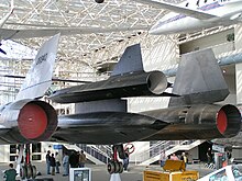 A close-up rear view of D-21 on M-21 at the Museum of Flight in Seattle