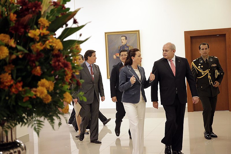 File:MINISTRO DE DEFENSA PEDRO CATERIANO SE REUNIÓ CON SU HOMÓLOGA DEL ECUADOR MARÍA FERNANDA ESPINOSA (13699746205).jpg