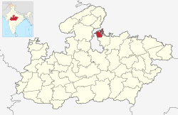Location of निवाड़ी जिला की स्थिति