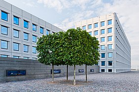 English: Maersk headquarters in Østerbro, Copenhagen. Deutsch: Dansk Arkitektur Center in Kopenhagen Østerbro.