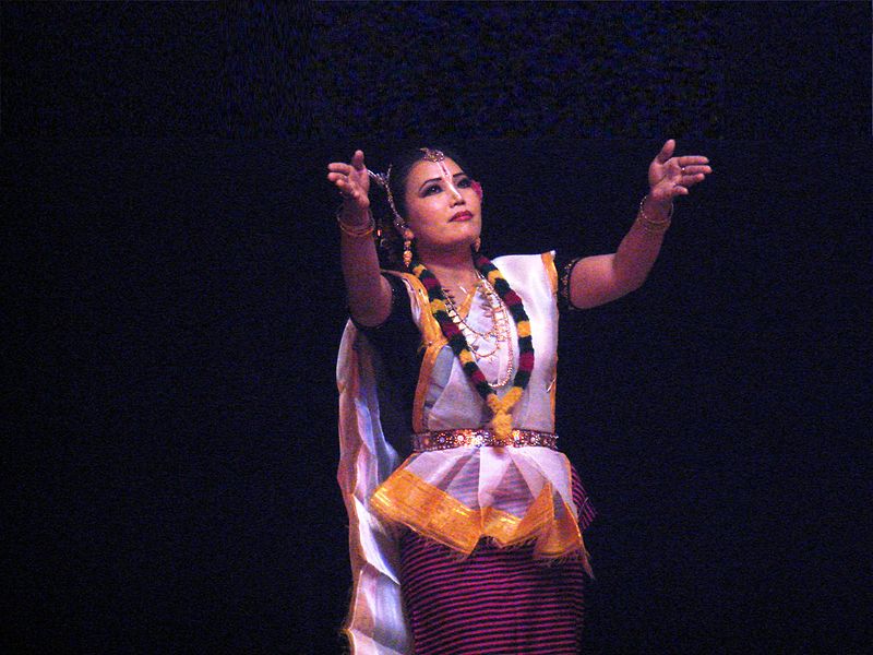 File:Manipuri performer in an evocative pose.jpg