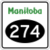 Provincial Road 274 marker