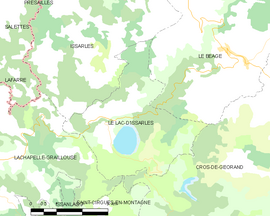 Mapa obce Le Lac-d’Issarlès