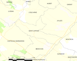 Saint-Caprais – Mappa