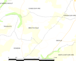 Poziția localității Brectouville