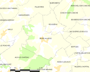 Poziția localității Buire-au-Bois
