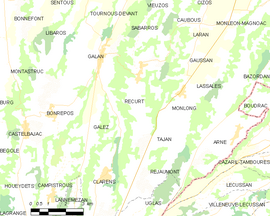 Mapa obce Recurt