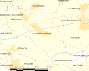 Poziția localității Stutzheim-Offenheim