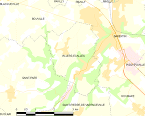 Poziția localității Villers-Écalles