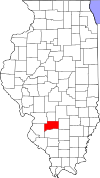 Map of Illinois highlighting Clinton County.svg