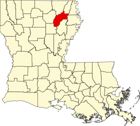 Richland Parish'in Konumu