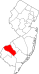 Mapa New Jersey z zaznaczeniem hrabstwa Gloucester.svg