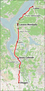 Luino–Oleggio railway railway line in Italy