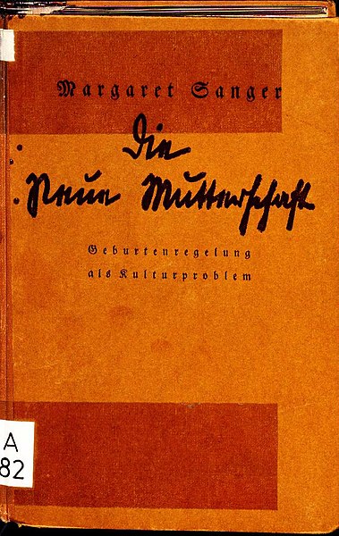 Datei:Margaret Sanger Die neue Mutterschaft 1927 Einband.jpg