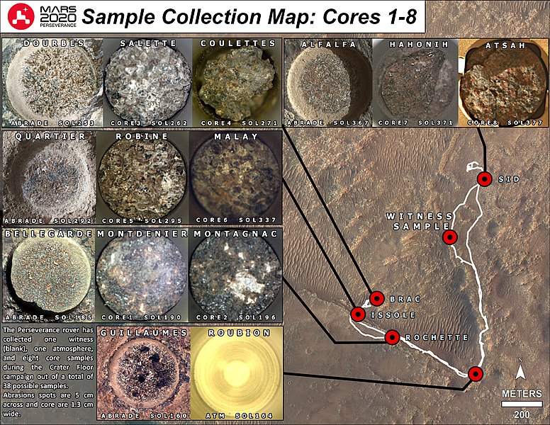 File:Mars 2020 Sample Collection Map, Cores 1-8.jpg