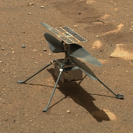 2021年の火星表面のロボットヘリコプター