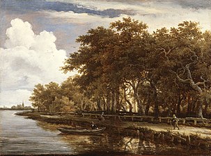Näkymä Amstel-joelle, 1660, 34,9 × 47,6 cm, Saint Louis Art Museum, St. Louis.