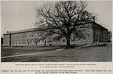 The nurses' block at Shenley Hospital in the 1930s Middlesex County Mental Hospital, Porters Park, Shenley; mai Wellcome V0014895.jpg