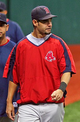 Mike Lowell won the World Series MVP in the 2007 World Series with the Boston Red Sox. Mike Lowell2.JPG