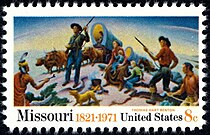 Missouri statehood, 1821
1971 issue Missouri statehood 1971 U.S. stamp.1.jpg