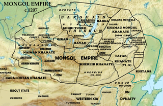 Khamag Mongol Mongolic khanate and tribal confederation, nation Temujin was born into