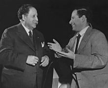 Pierre Monteux (left) in 1953 Monteux-Brook-1953.jpg