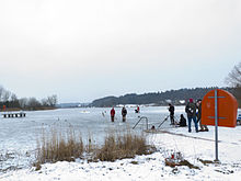 Moossee zugefroren, Februar 2012