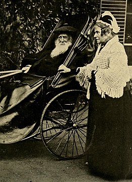 Fawcett's parents, Newson and Louisa Garrett, in their old age