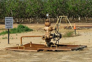 English: A natural gas well (produces gas only...