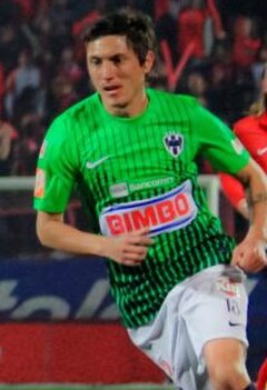 Cardozo playing for Monterrey in 2012