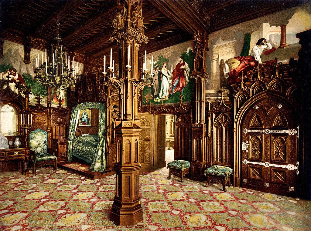 Datei Neuschwanstein Bedroom 00183u Jpg Wikipedia