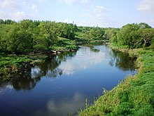 The river in Kėdainiai district municipality