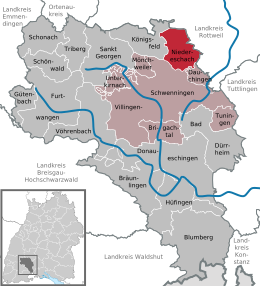Niedereschach - Localizazion