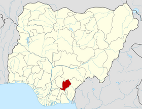 Ebonyi'nin konumu