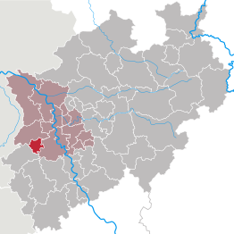 Kaart van Mönchengladbach