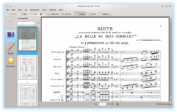 Okular zobrazující dokument PDF v prostředí KDE 4