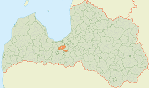 Олайнская волость на карте
