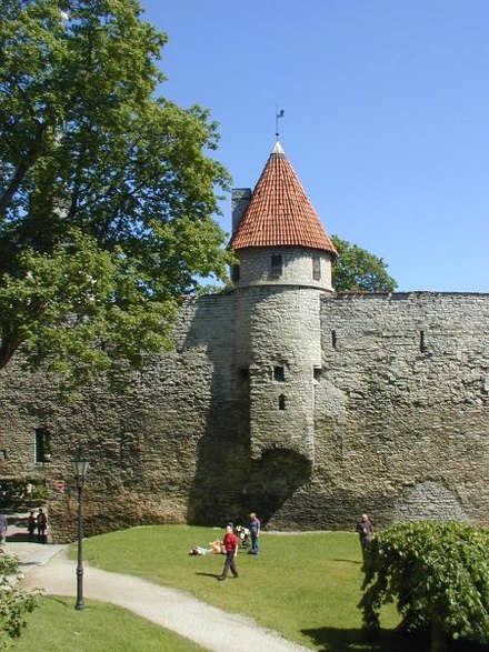 Medieval city wall in Tallinn