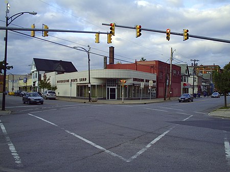 Previous location of the Riverside Men's Shop, now moved to Amherst, New York Old riverside mens shop.jpg