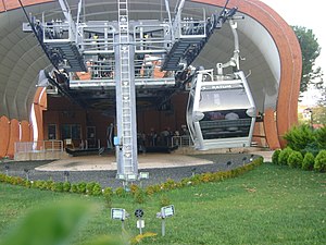 Cable car station at Boztepe