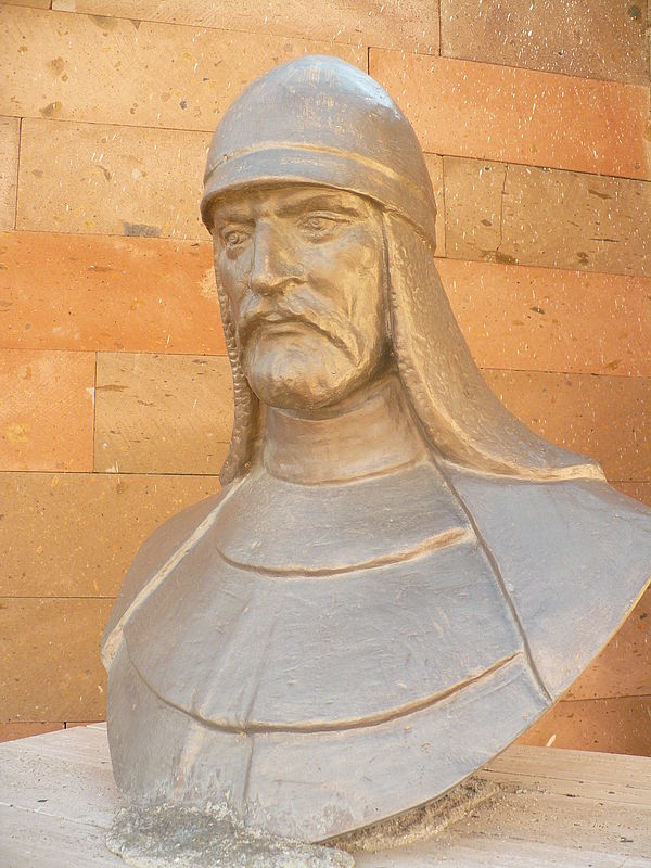 Bust of Alp Tegin as one of the founders of the "16 Great Turkic Empires", part of the "Turkishness Monument" (Türklük Anıtı) in Pınarbaşı, Kayseri (o