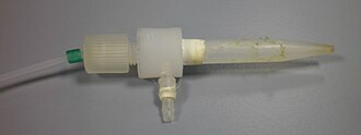 A teflon PFA concentric nebulizer. PFA nebulizer.JPG